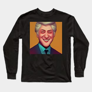 Bill Clinton | Comics Style Long Sleeve T-Shirt